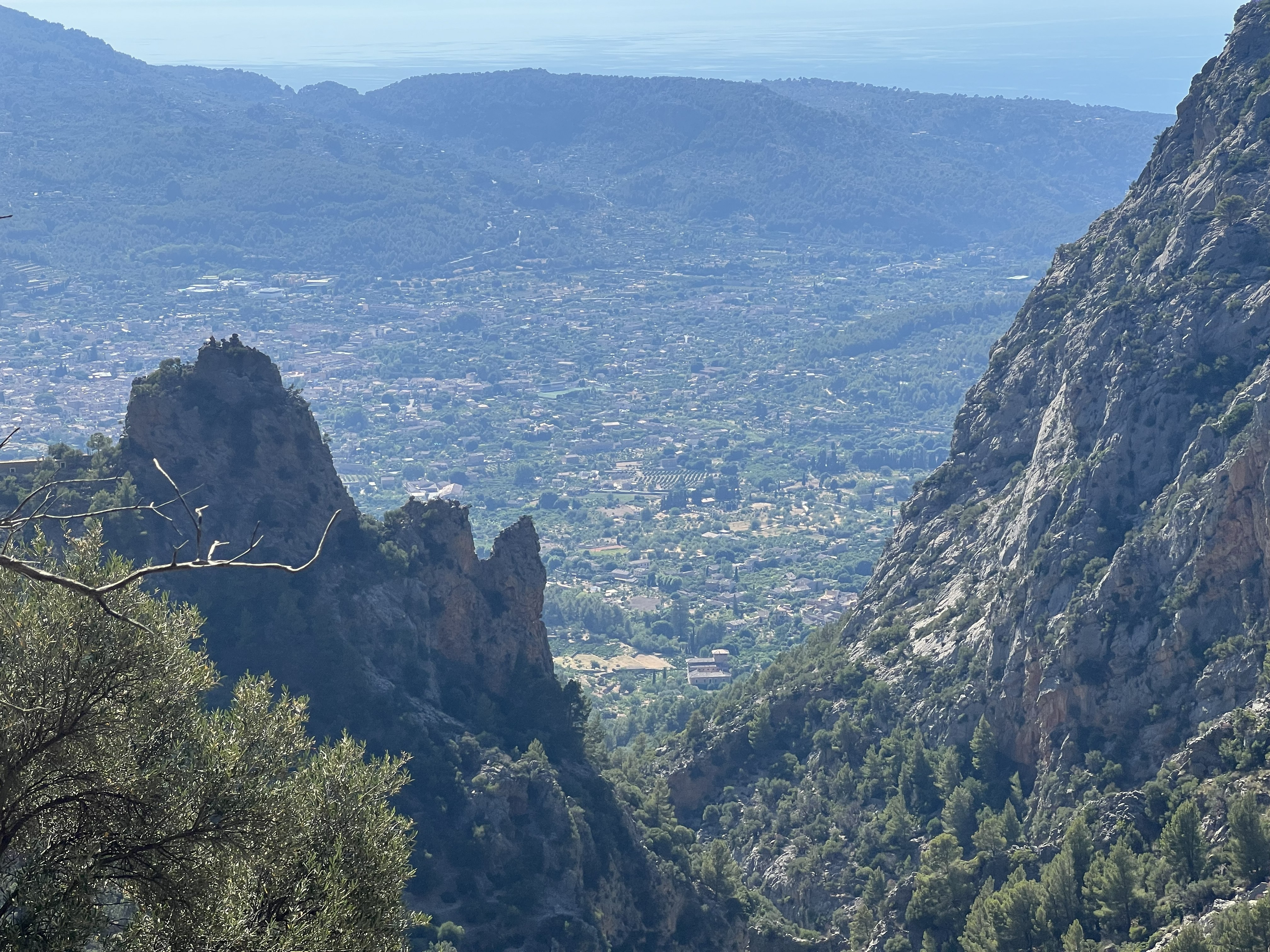 Sunset view from the Tramuntana ridge